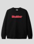 Sudadeira BUTTER GOODS chenille logo crew black