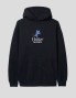 Felpa MATER GOODS pixie logo pullover cappuccio nero
