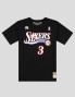 T-shirt MITCHELL & NESS n&n tee 76ers iverson black