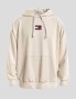 Sudadeira TOMMY JEANS tommy badge hoodie savannah sand
