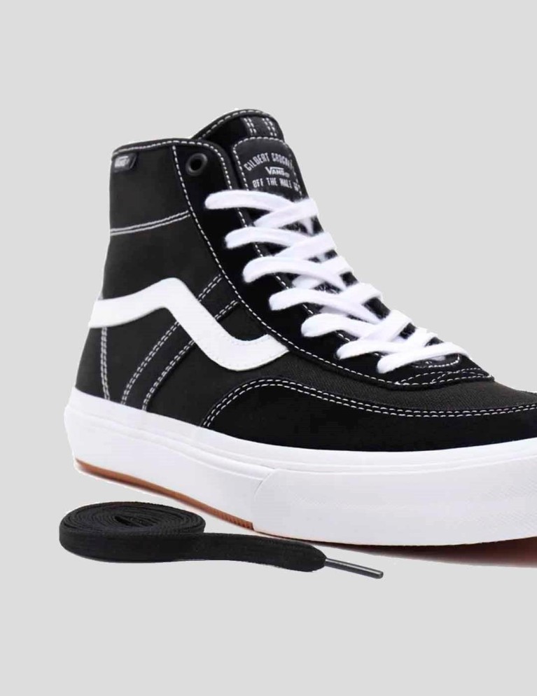 Zapatillas skate VANS  crockett high black/white