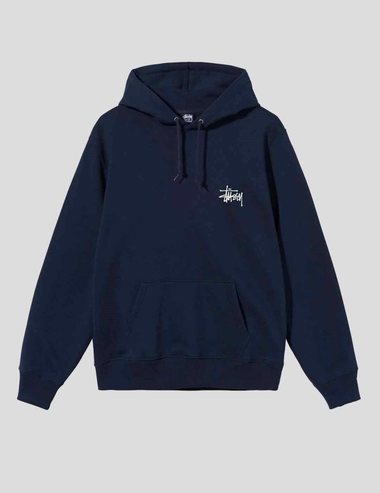 Sudadera STUSSY basic hood navy