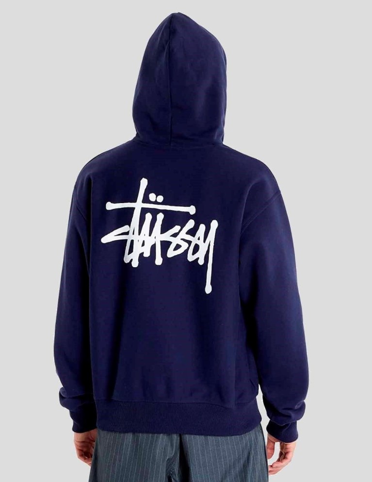 Sudadera STUSSY basic hood navy