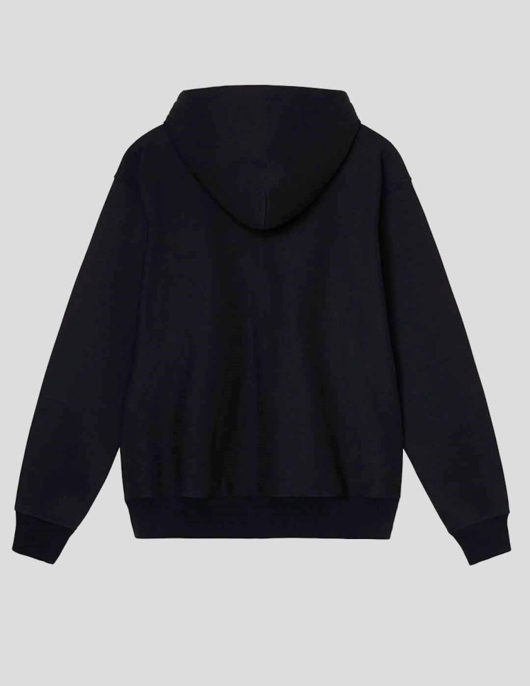 Sudadera STUSSY stock logo zip hood black