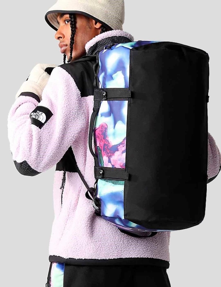 Mochila THE NORTH FACE base camp duffel - s lapis blue snow spider large print - tnf black