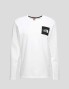 T-shirt THE NORTH FACE long sleeve fine tee tnf white