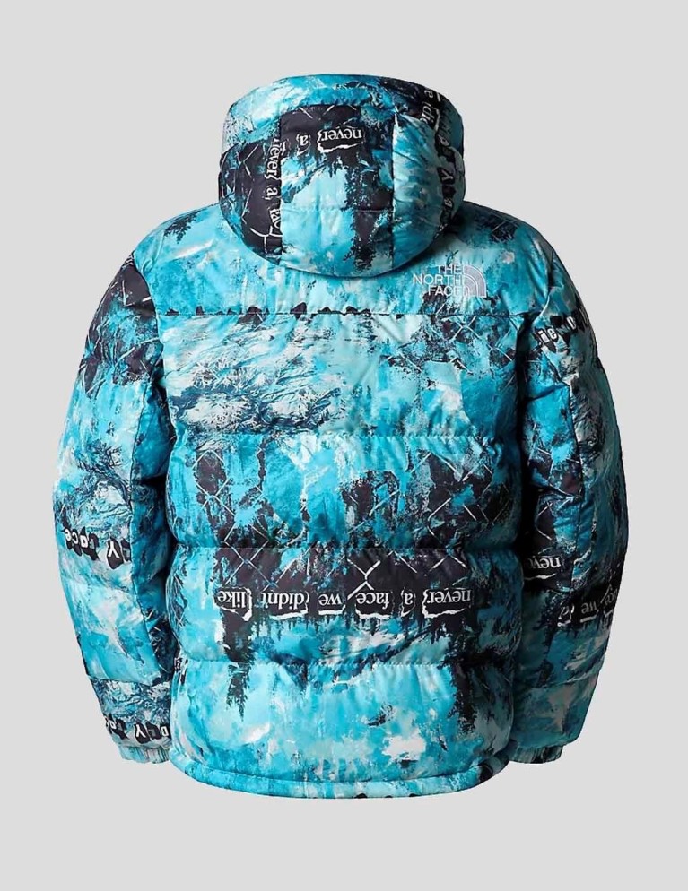Cazadora THE NORTH FACE himalayan down print jacket norse blue cole navin never a face print