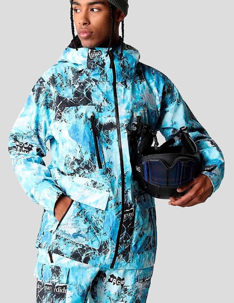 Cazadora THE NORTH FACE dragline print jacket norse blue cole navin never a face print