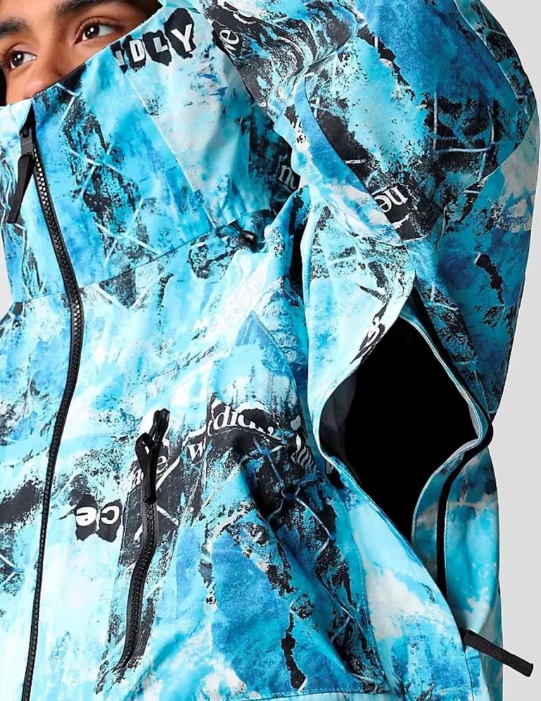 Cazadora THE NORTH FACE dragline print jacket norse blue cole navin never a face print