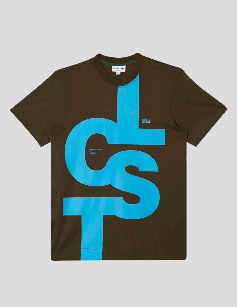 Camiseta LACOSTE regular fit tee baobab
