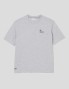 LASOSTE camicia sciolta tee argente chine