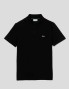 T-shirt LACOSTE polo regular fit em algodão ecológico noir