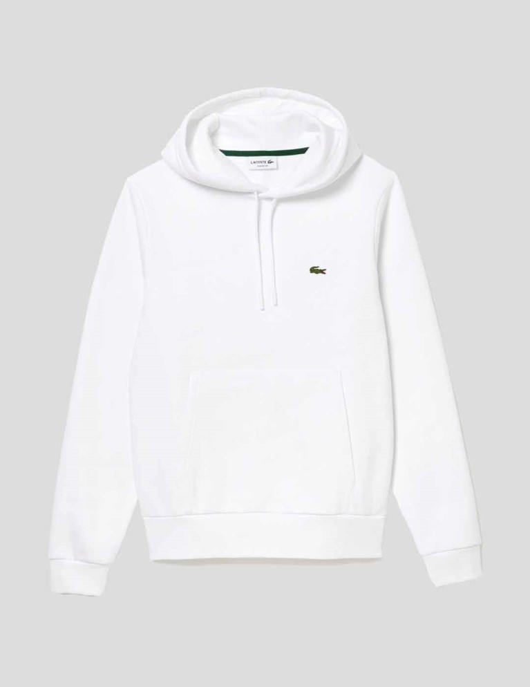 Sudadera LACOSTE sudadera con capucha algodón ecológico blanc