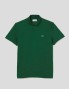 T-shirt LACOSTE polo regular fit em algodão ecológico vert
