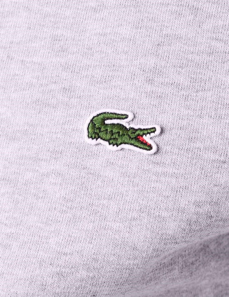 Sudadera LACOSTE sudadera con cremallera regular fit argent chine