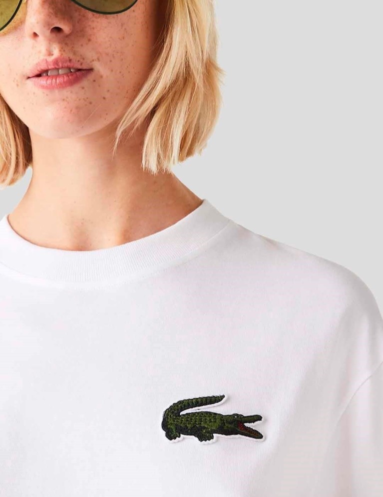 Camiseta LACOSTE camiseta loose fit  blanc