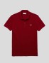 LACOSTE camicia classica slim fit polo bordeaux