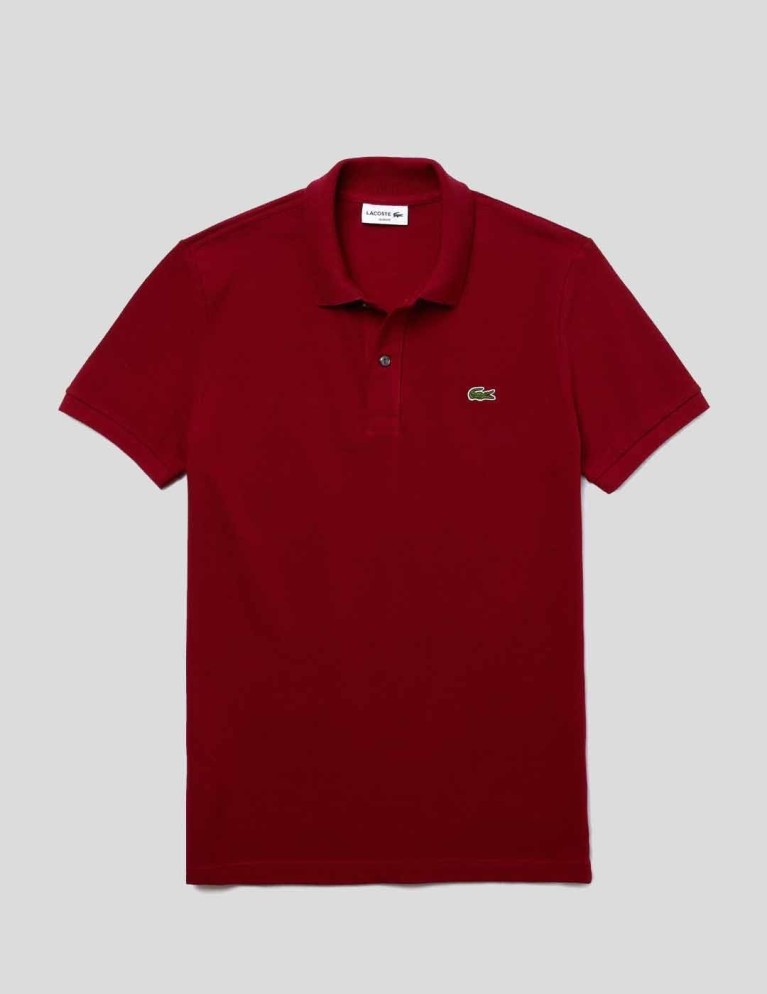Camiseta LACOSTE classic slim fit polo bordeaux