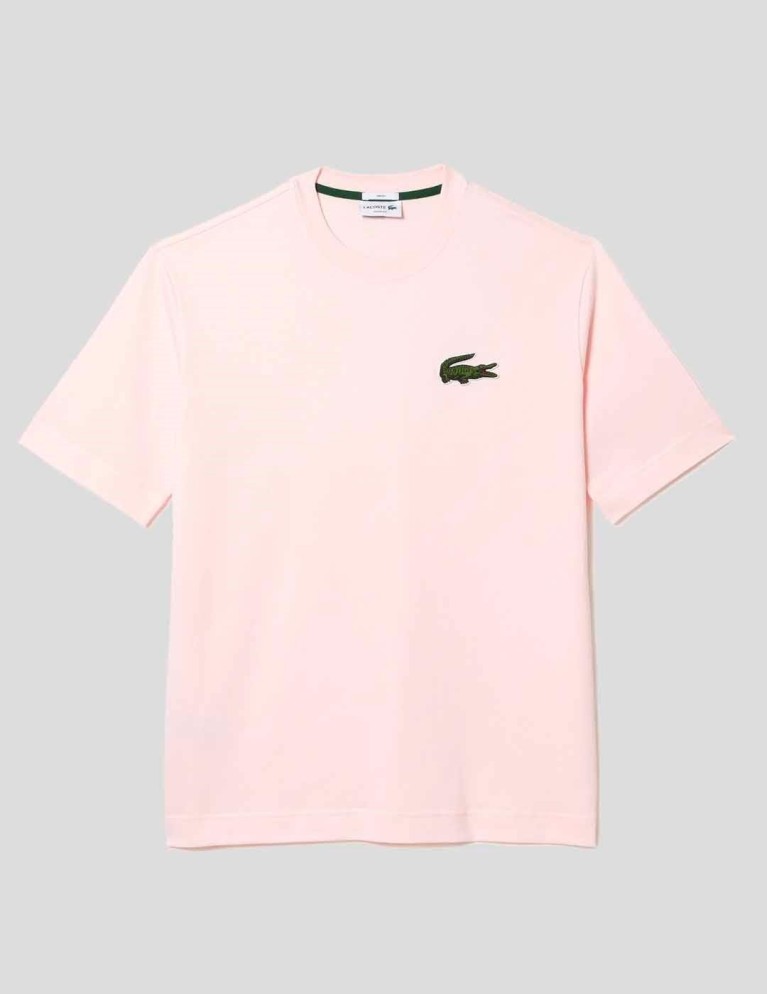 Camiseta LACOSTE camiseta loose fit  flamant