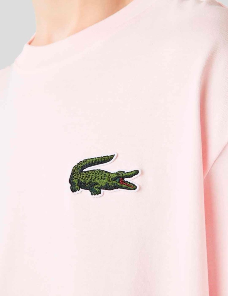 Camiseta LACOSTE camiseta loose fit  flamant