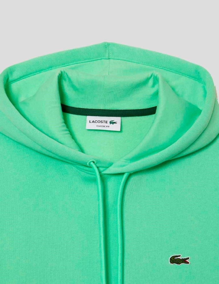 Sudadera LACOSTE sudadera color block con capucha ash/panorama/noir/vert