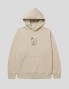 Suadera HUF h-dog ricamato p / o hoodie sabbia