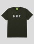 T-shirt HUF essenziali og logo tee foresta verde