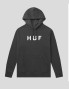 Suadera HUF essenziali og logo p / o hoodie nero