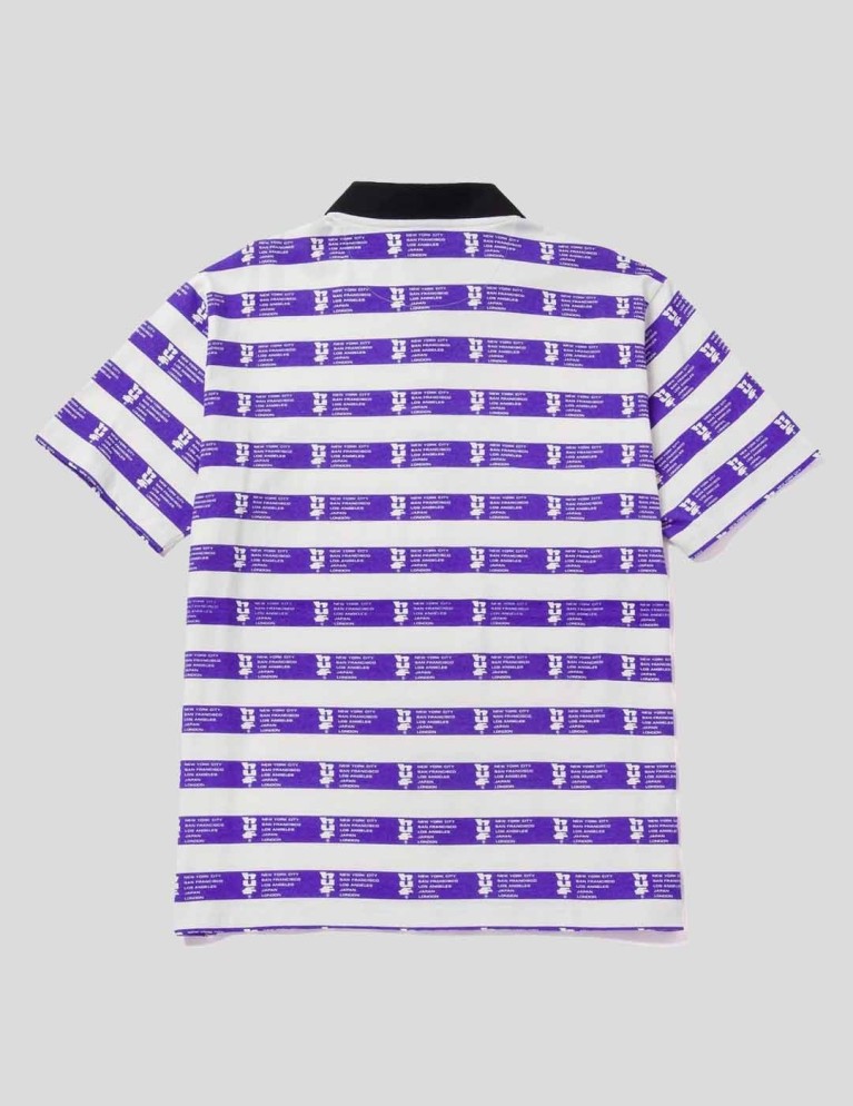 Camiseta HUF cartwright printed polo natural