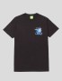 T-shirt HUF spazio delfini lavato s / s tee nero