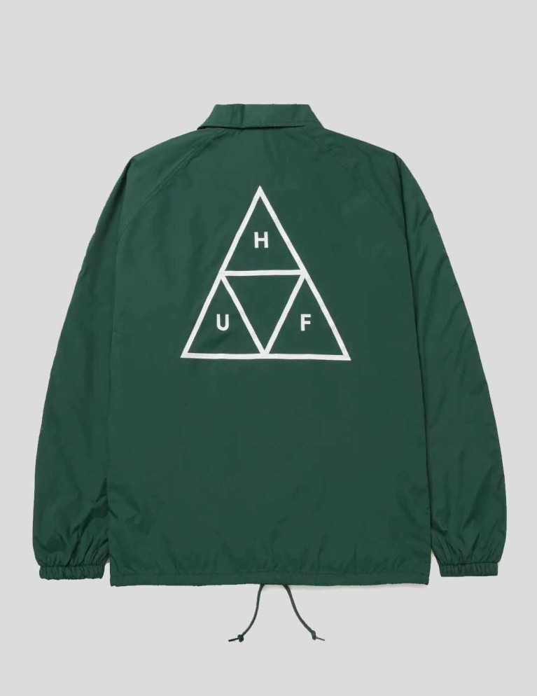 Chaqueta HUF essentials tt coaches jacket forest green