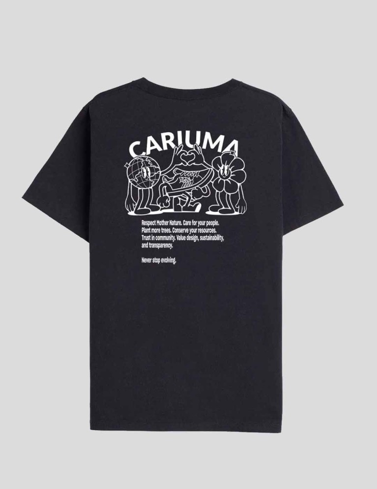 Camiseta CARIUMA care for your people tee black