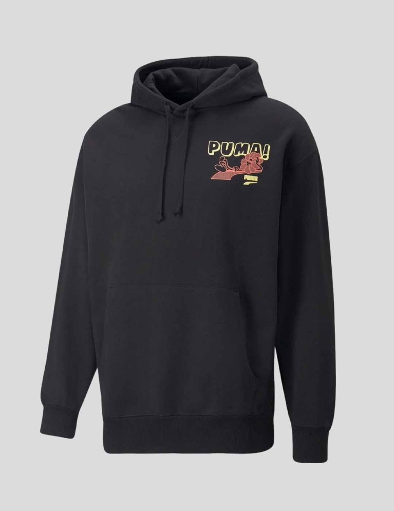 Sudadera PUMA downtown graphic hoodie puma black