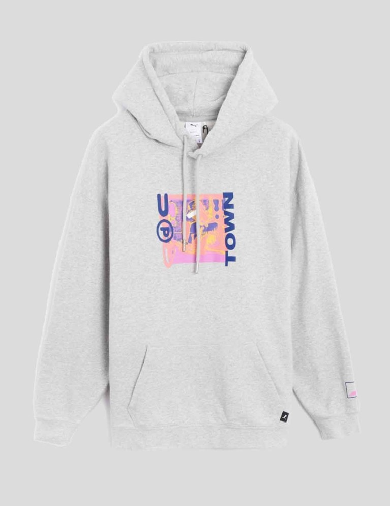 Sudadera PUMA uptown hoodie light gray heather