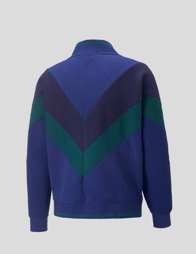 Chaqueta PUMA uptown relaxed cardigan elektro blue