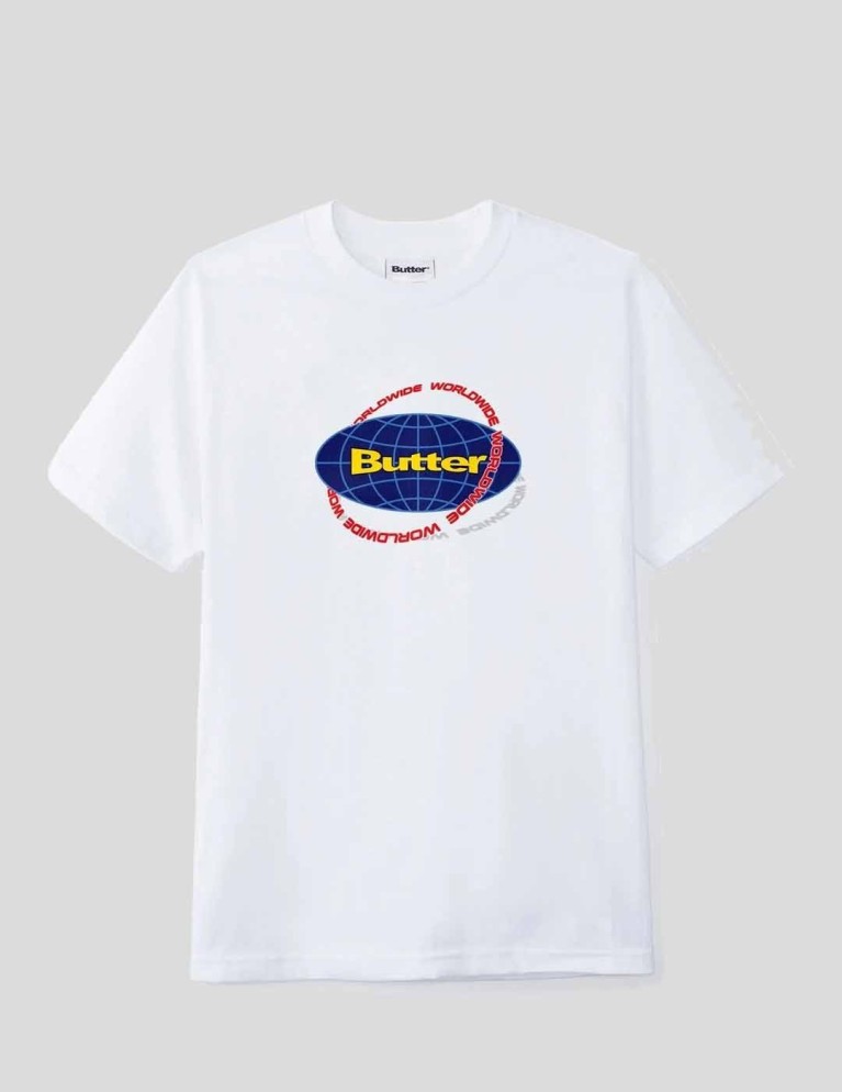 Camiseta BUTTER GOODS geo tee white