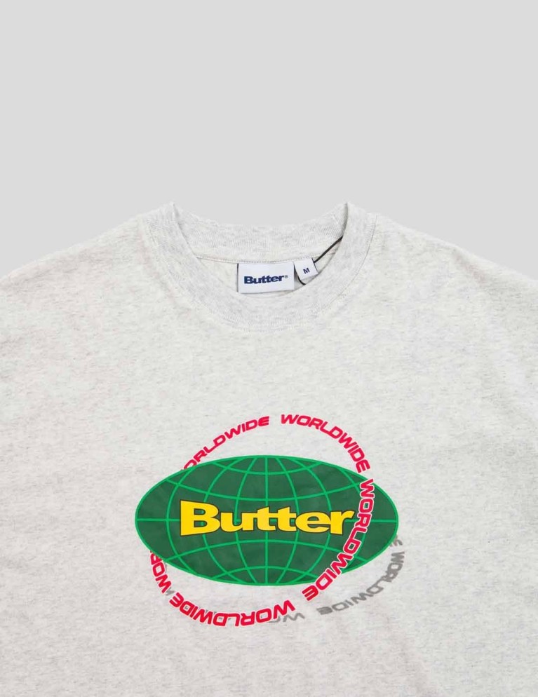 Camiseta BUTTER GOODS geo tee ash grey
