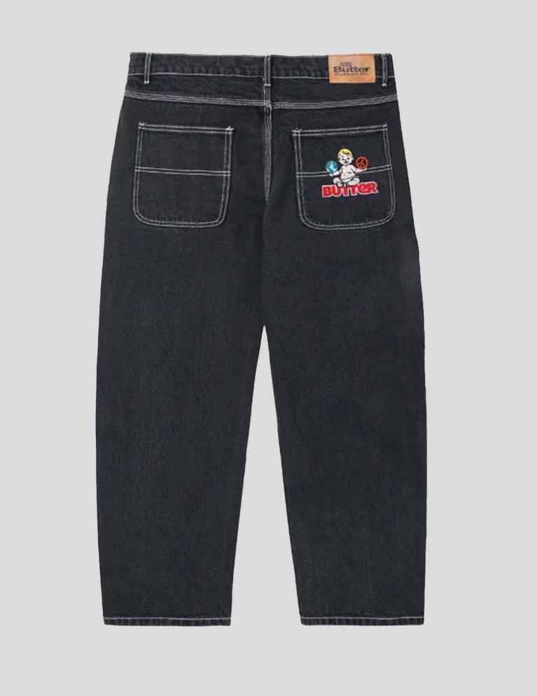 Pantalón BUTTER GOODS world peace denim jeans washed black