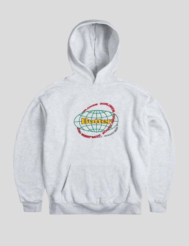 Sudadera BUTTER GOODS geo pullover hood ash grey