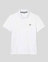 T-shirt LACOSTE polo regular fit em algodão ecológico blanc