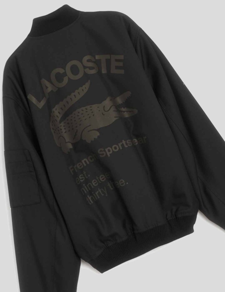 Chaqueta LACOSTE live lightweight wool teddy jacket noir