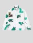 Chaqueta LACOSTE jaqueta holiday hidrófuga blanc/multico
