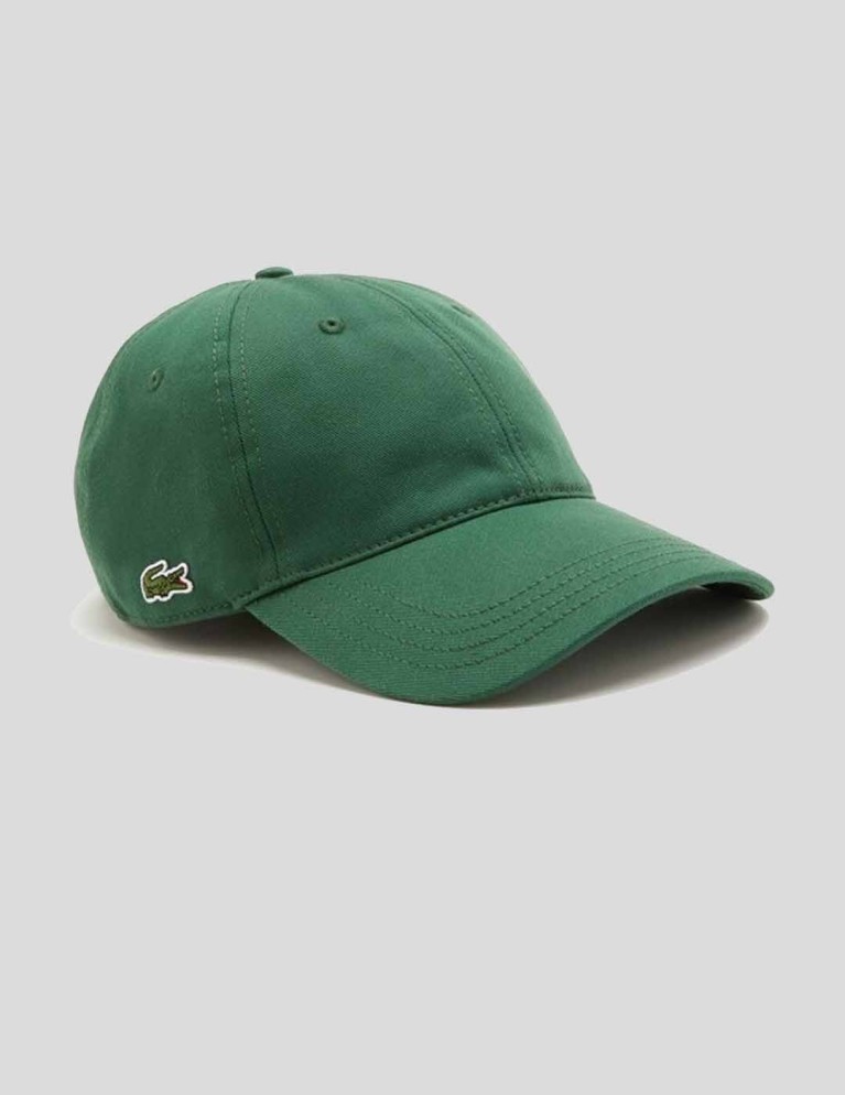 Gorra LACOSTE gorra algodón ecológico vert