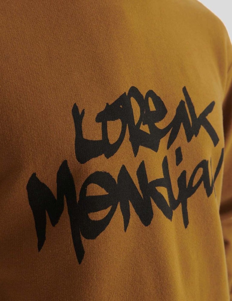 Sudadera LOREAK MENDIAN tag crew toffee