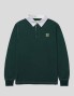 T-shirt HUF longden ls polo forest green