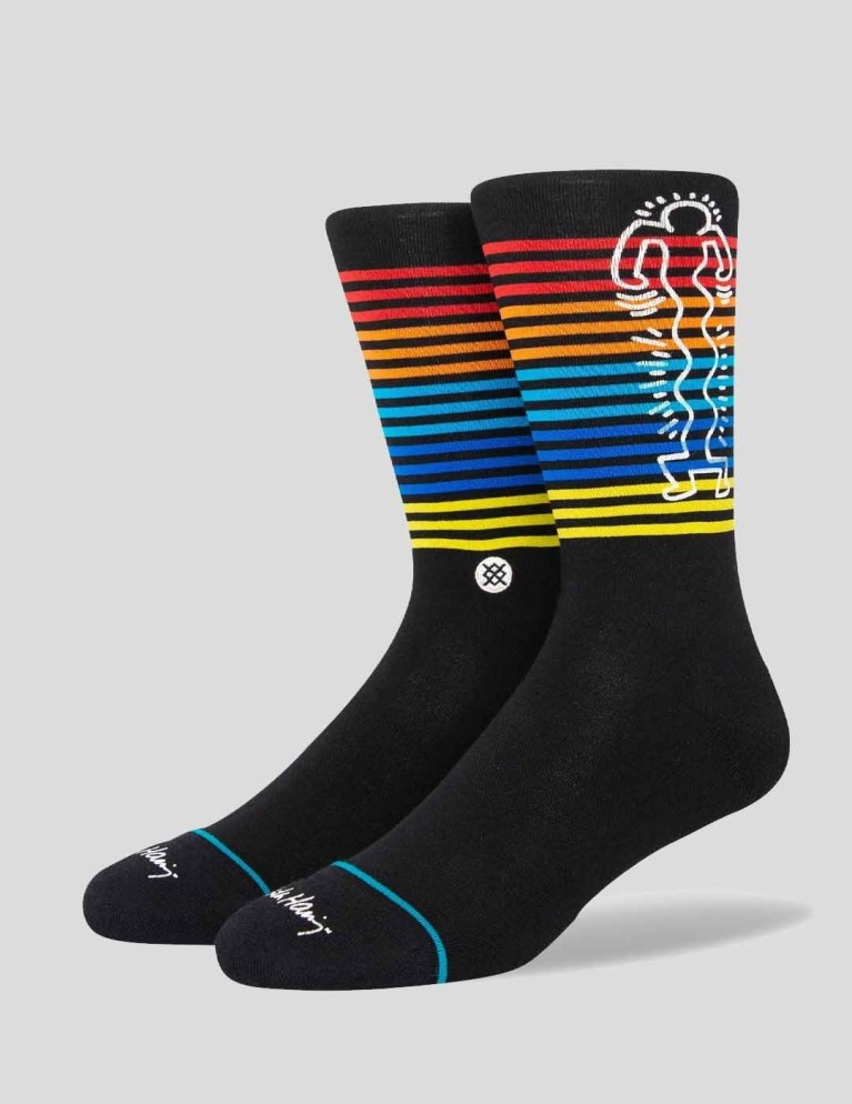 Calcetines STANCE x keith haring wiggles socks blk