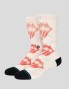 Calcetines STANCE x papelling stones licks socks off white