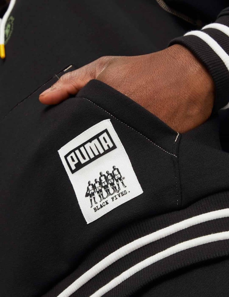 Sudadera PUMA black fives hoodie puma black