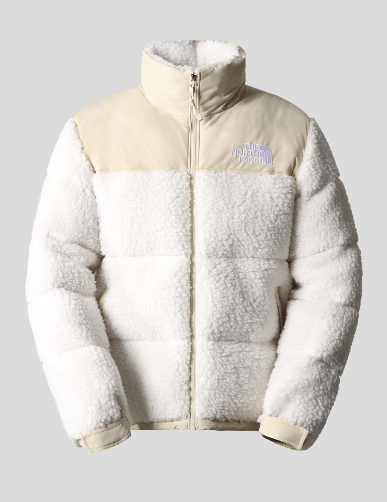 Cazadora THE NORTH FACE 1996 retro nuptse high pile jacket  white/gravel