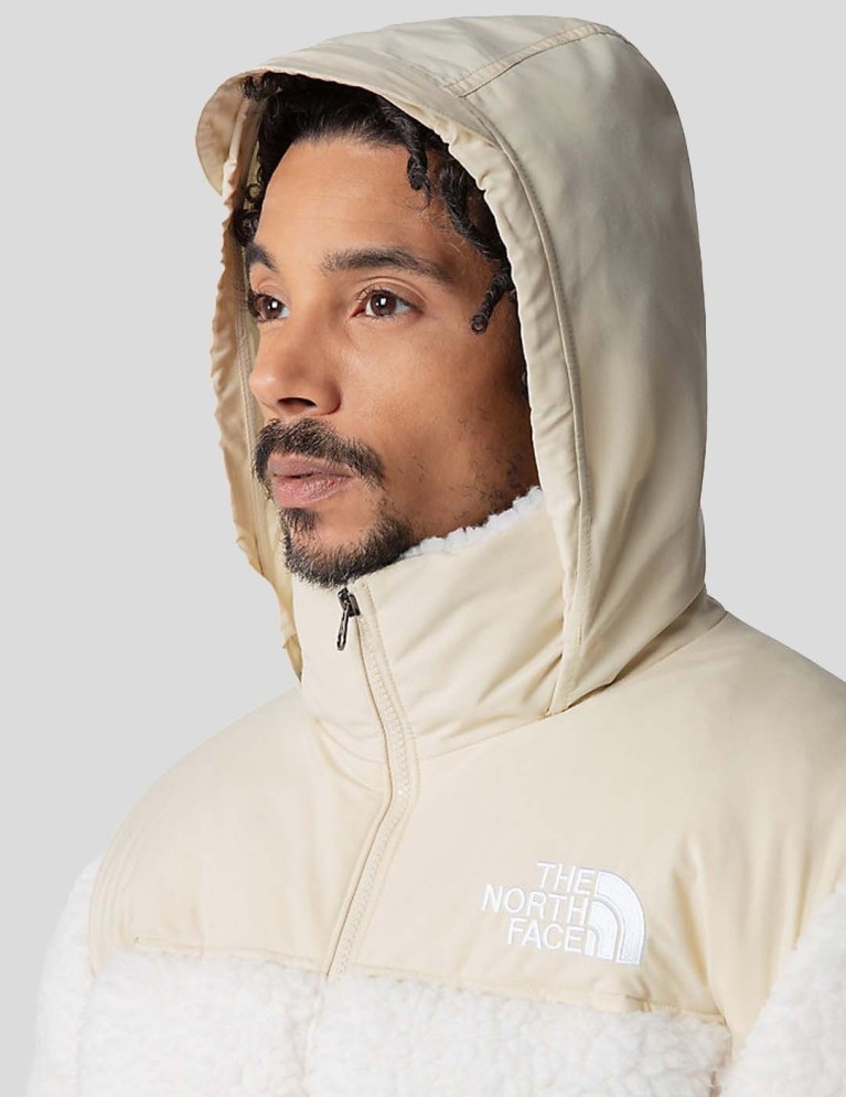 Cazadora THE NORTH FACE 1996 retro nuptse high pile jacket  white/gravel